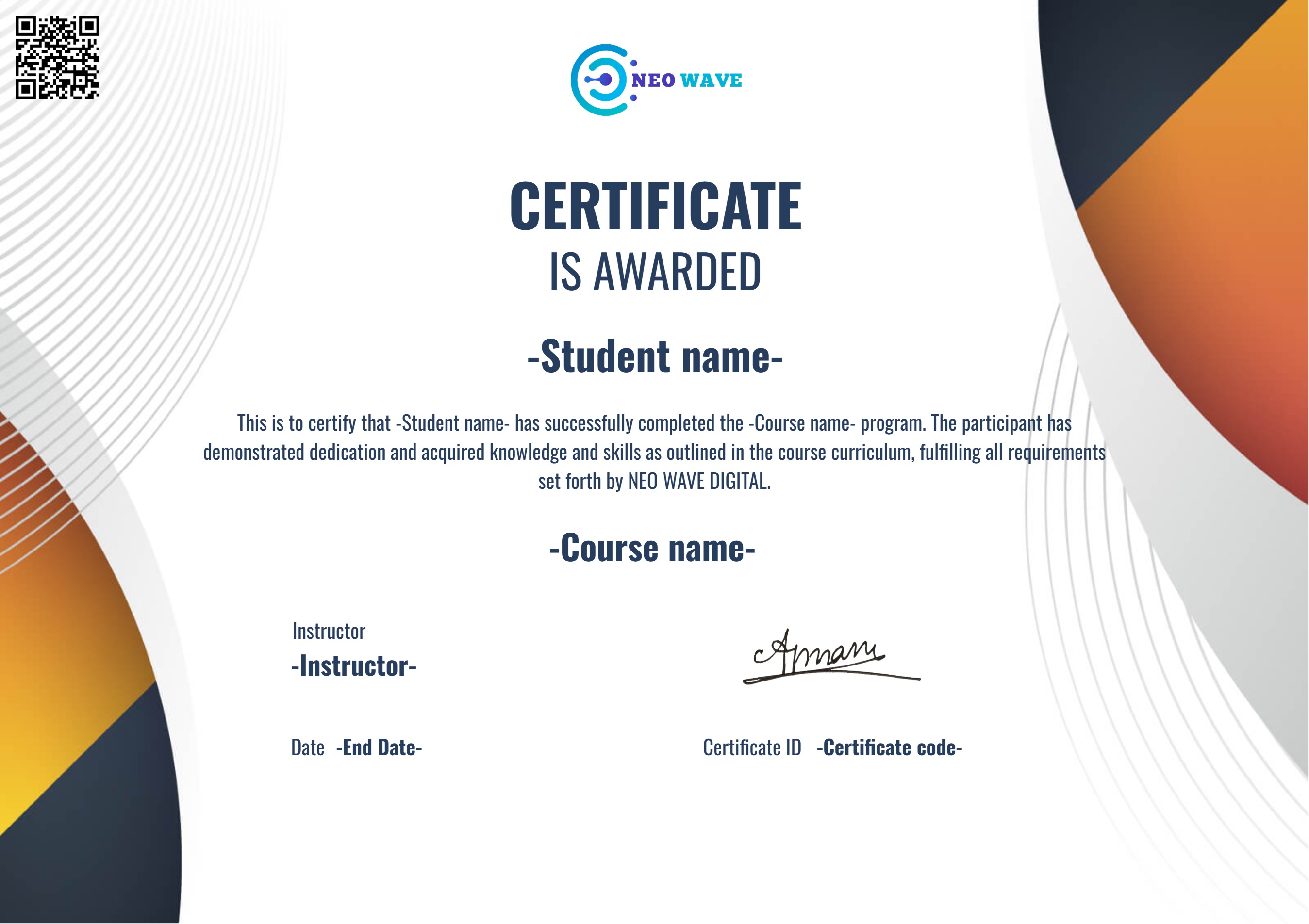 Course Certificate